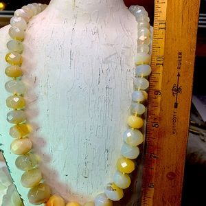 Coldwater Creek Chunky, Faceted Quartz Necklace